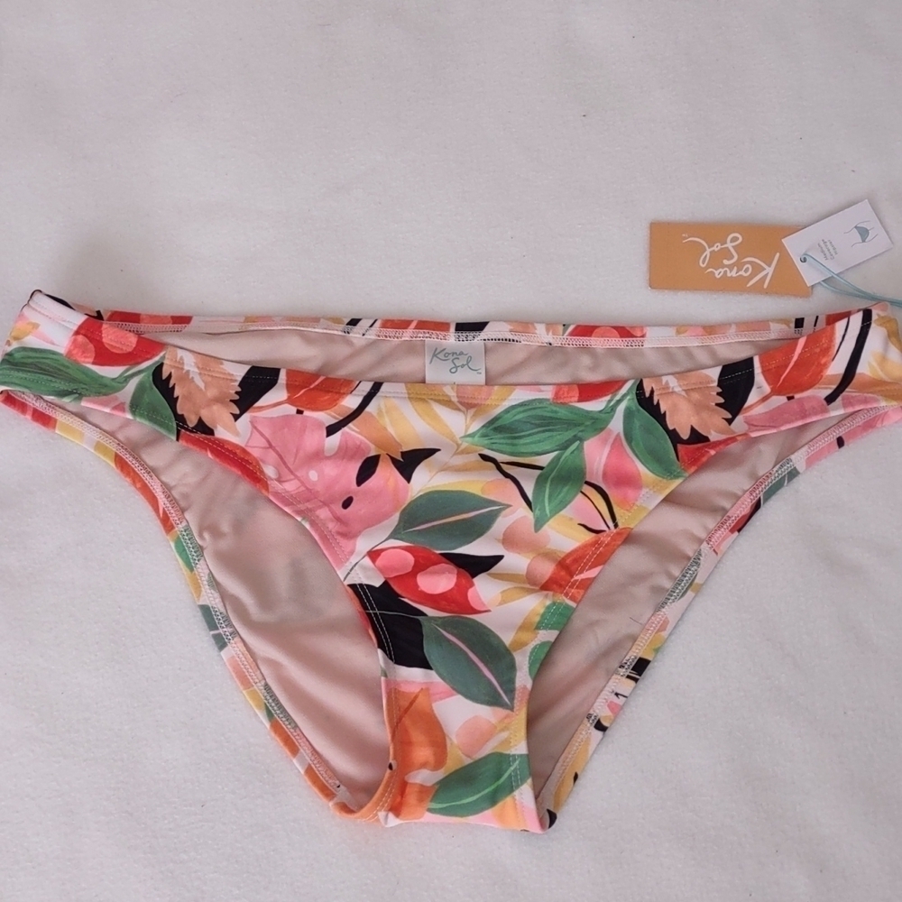 New Floral Bikini Bottom Size L